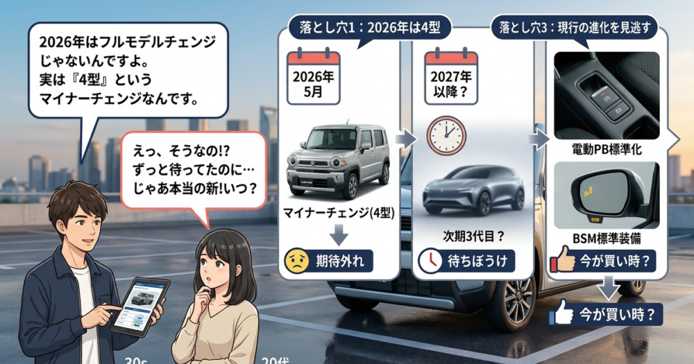 新型ハスラー フルモデルチェンジ2026の実態──「待ち」が裏目に出る3つの落とし穴