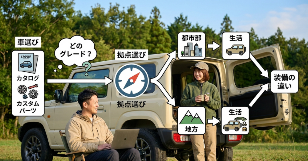 ジムニーノマドで生活を始める前に、誰も教えてくれない「車選び以前の問題」とは