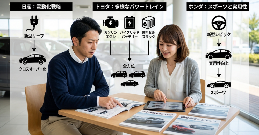 2025年新型車を国産メーカー別に確認しておく