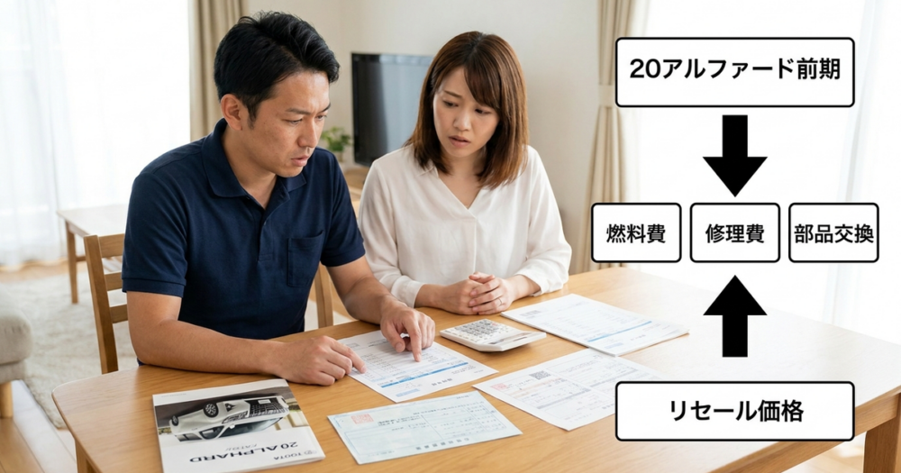 20アルファード前期のリセールを支える維持コスト構造