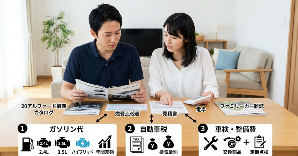 20アルファード前期で差がつく3つの維持費項目