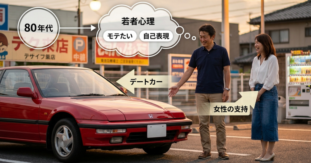 2代目プレリュードが「デートカー」と呼ばれた背景には、女性にモテたかった男性心理がある