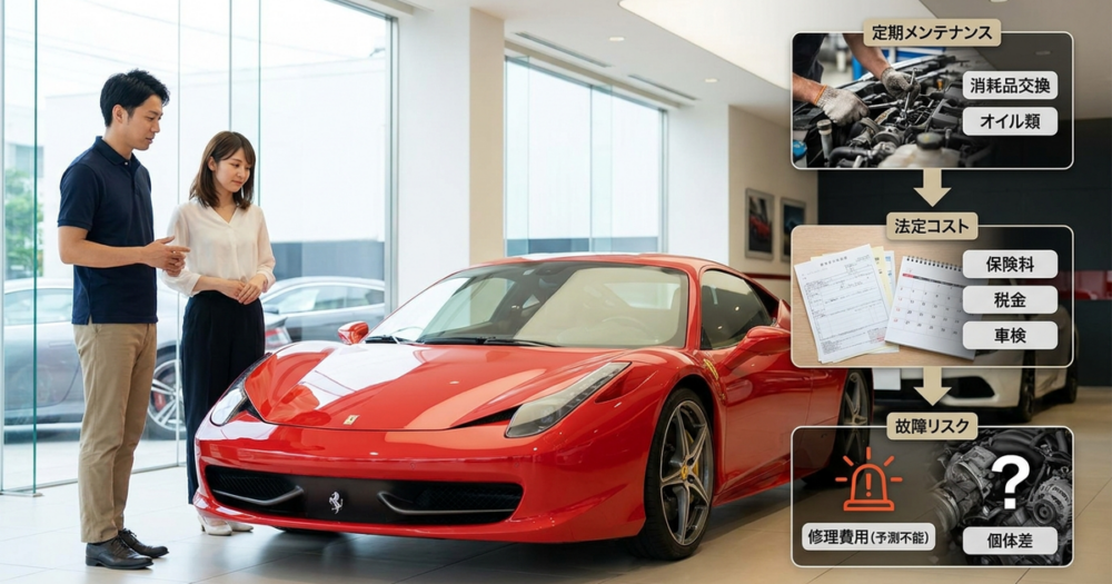 458を購入する前に知っておくべき現実──維持費の内訳と年間コスト
