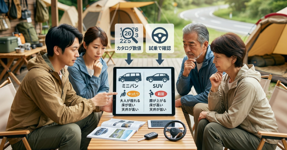 6人乗れる車を選ぶときに見落としがちな3列目シートの実用性