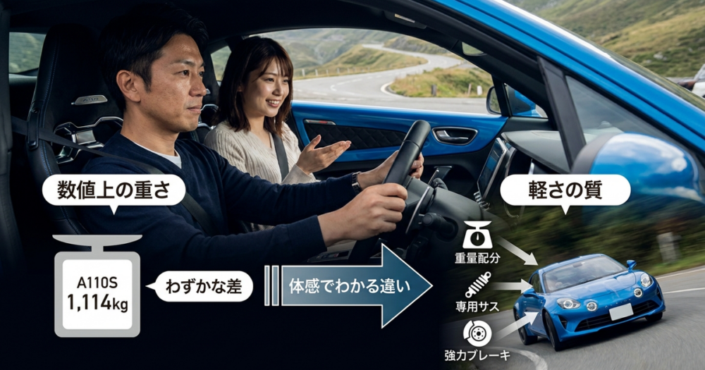 Alpine A110Sの軽さは、数字より体感で初めてわかる