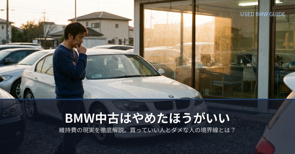 bmw中古やめたほうがいいの解説イメージ
