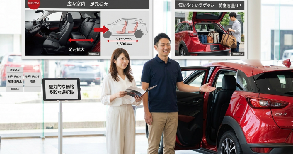 フルモデルチェンジ後のCX-3が解決する3つの弱点