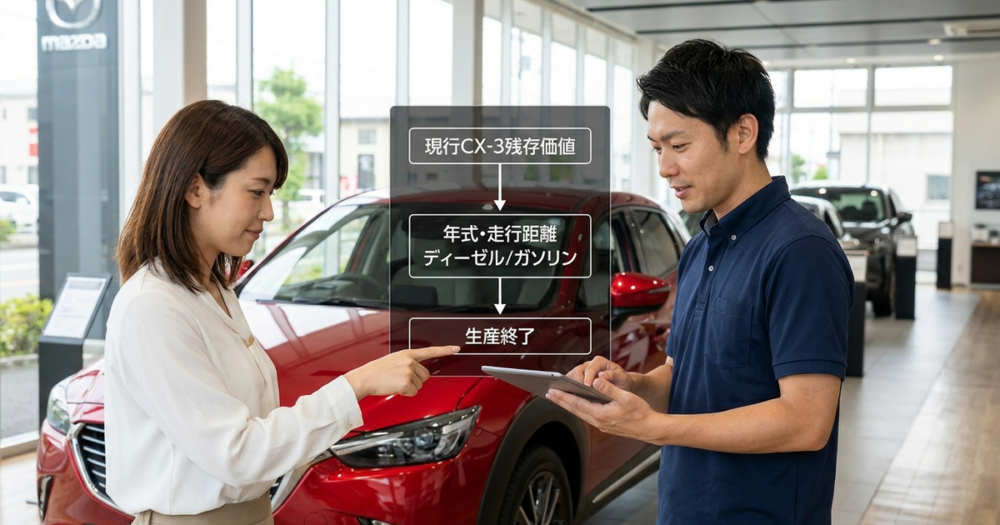 買い替えを決断する前に確認しておくべき現行CX-3の残存価値