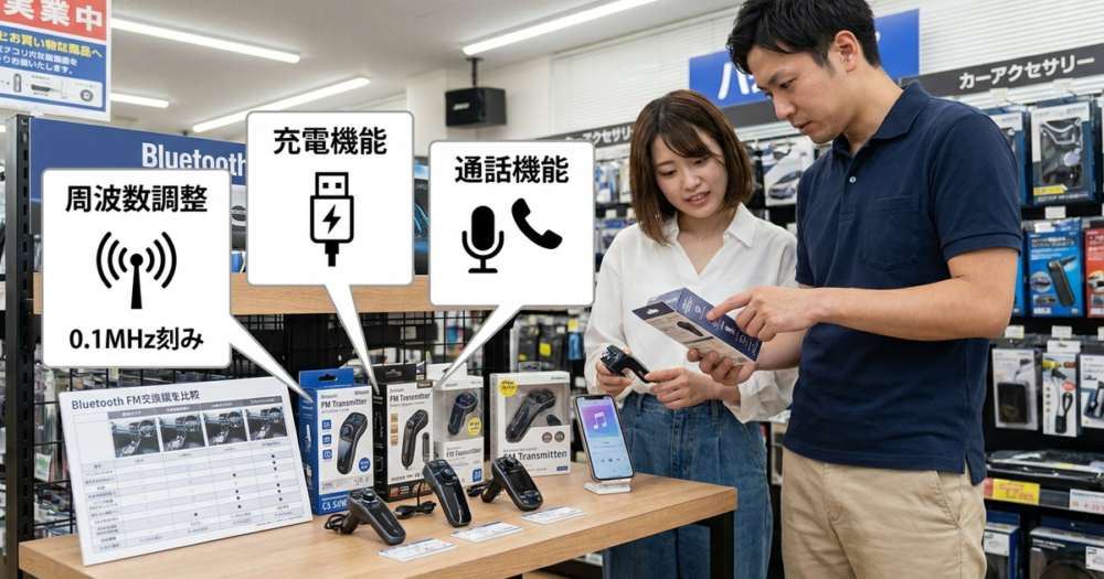 BluetoothのFMトランスミッターを選ぶときに確認しておくべき3つのポイント