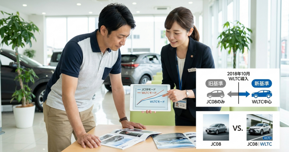新車と中古車で燃費表記が混在している理由