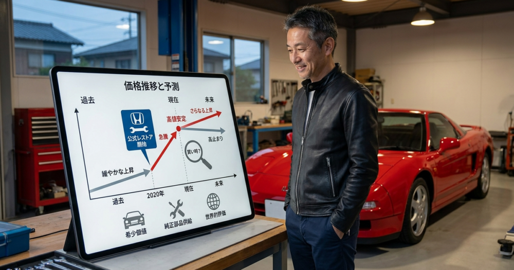 初代NSXを買うタイミングが今である理由とこれから起きる価格変動