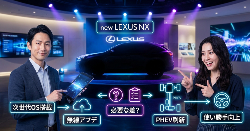 NXのモデルチェンジで刷新される装備を知らないと、買い替え後に後悔する