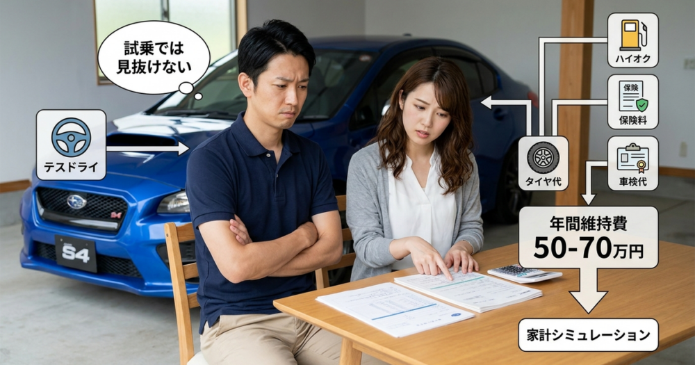 WRX S4を買って後悔しないために、試乗では見抜けない維持費の実態を知っておく