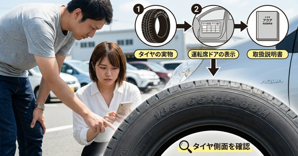 アクアのタイヤサイズを今すぐ確認しておくべき3つの方法