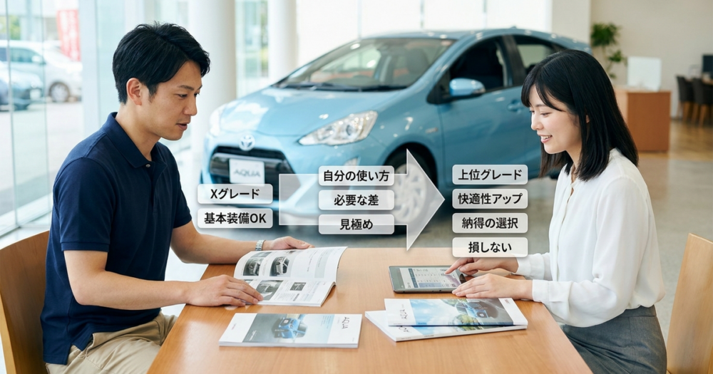 マイナーチェンジしたアクアを選ぶとき、グレード選びで損をしない判断軸