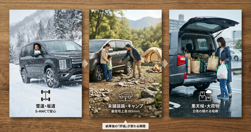納車後に「買ってよかった」と評価が変わる3つの場面を押さえておく