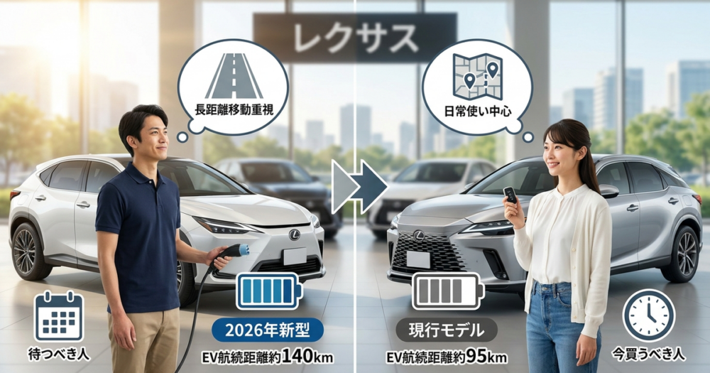 2026年マイナーチェンジを待つべき人・今買うべき人