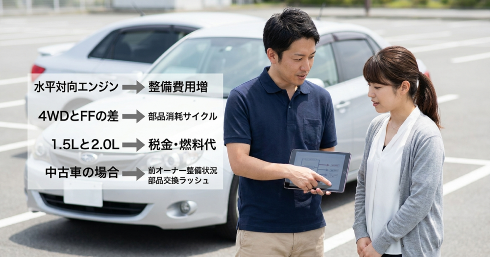 インプレッサアネシスの維持費で見落とされている落とし穴