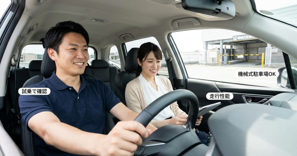 試乗で確認すべきe:HEV RSの走行性能と機械式駐車場対応