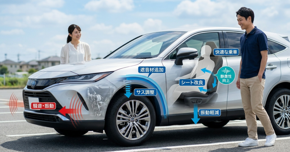 カタログに載らないマイナーチェンジ後の乗り心地と静粛性の変化