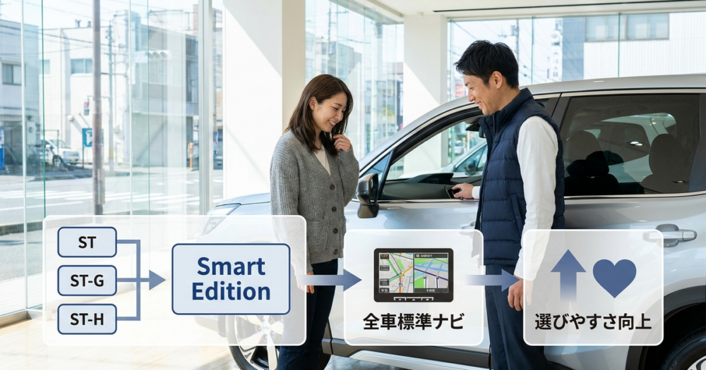 Smart Editionのナビ標準装備が意味していること